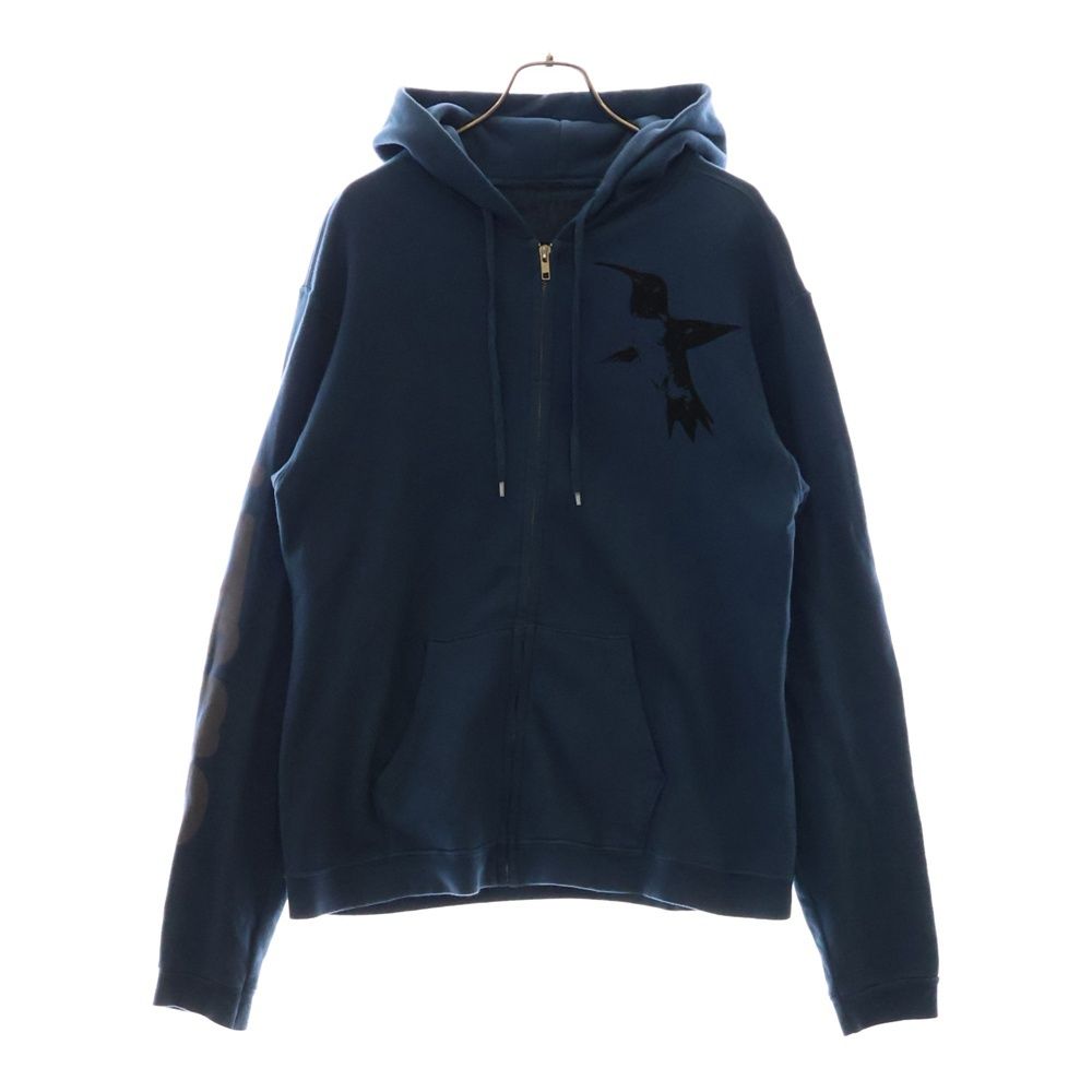 FREE CITY (フリーシティ) ロゴプリント ジップアップパーカー ブルー