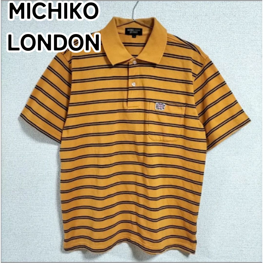 MICHIKO LONDON JEANS ミチコロンドンジーンズ L オレンジ×ブルー