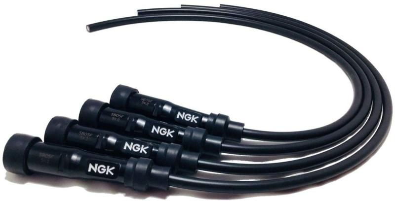 NGK プラグコードセット 黒 4本 CBX400F,CBR400F,CBX550F,CBX750F,FJ1100/1200,GSX400F,FZ250等