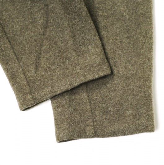 BATONER / W-FACE PANTS/ボトム/1/ウール/ブラウン/BN-20FM-055 BATONER バトナー 日本製 W-FACE PANTS ダブルフェイス圧縮ウール