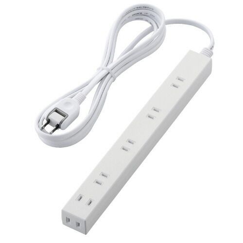 広々タップ　雷ガード　６個口　３ｍ　ホワイトT-NSLK-2630WH【エレコム】