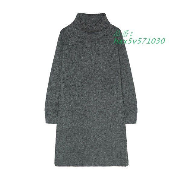 グレー タートルネック