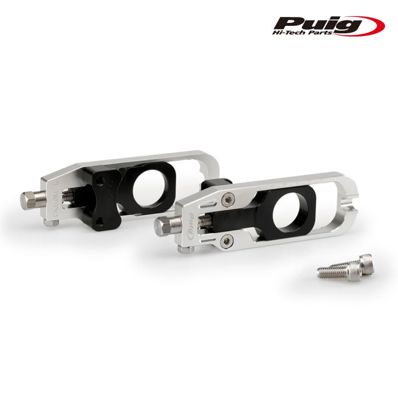 Puig 21190P CHAIN TENSIONER SILVER YAMAHA MT-09 21-25 プーチ チェーン テンショナー
