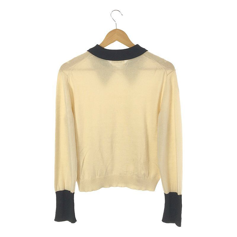 foufou / フーフー | bi-color knit polo / バイカラーニットポロ | F