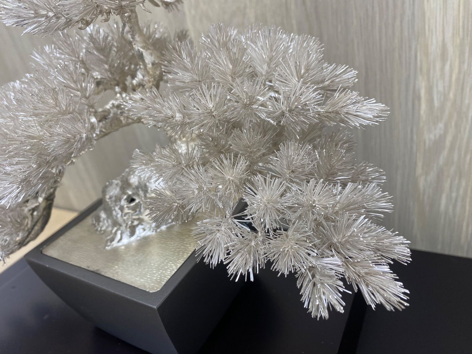 純銀製 光則作 盆栽 懸崖「松」C33 - メルカリ