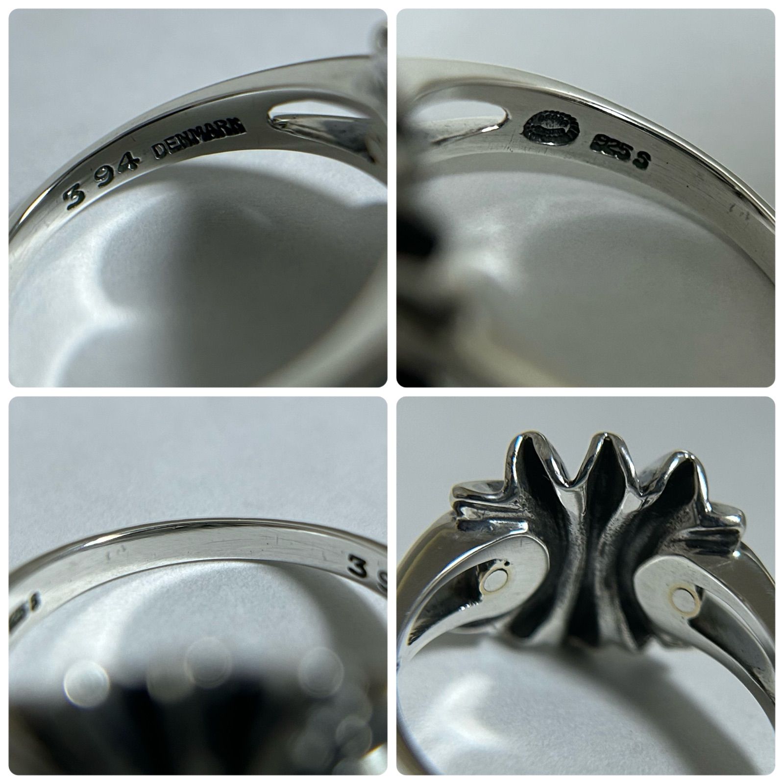 ジョージジェンセン リング 指輪 394 ギャザー BOW 925 コンビ 約16.5