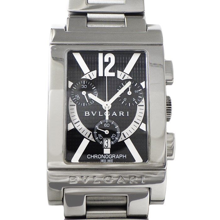 ブルガリ BVLGARI 腕時計 レッタンゴロ RTC49S デイト クロノグラフ 