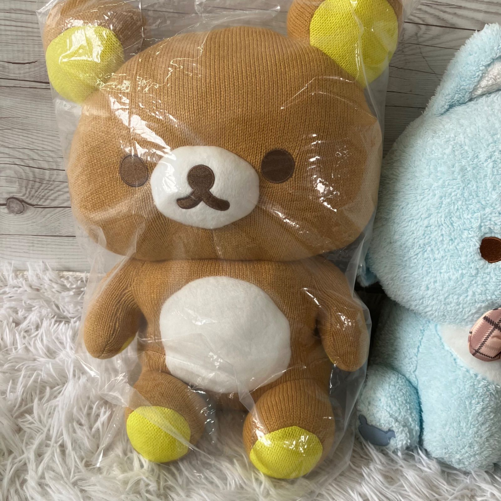 リラックマ ぬいぐるみ 5点セット あみぐるみ風ぬいぐるみ XL 未