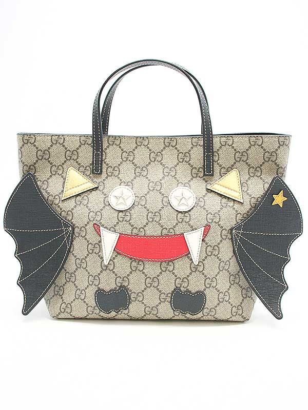 GUCCI Children's グッチ チルドレンズ コウモリ GGスプリーム レザー