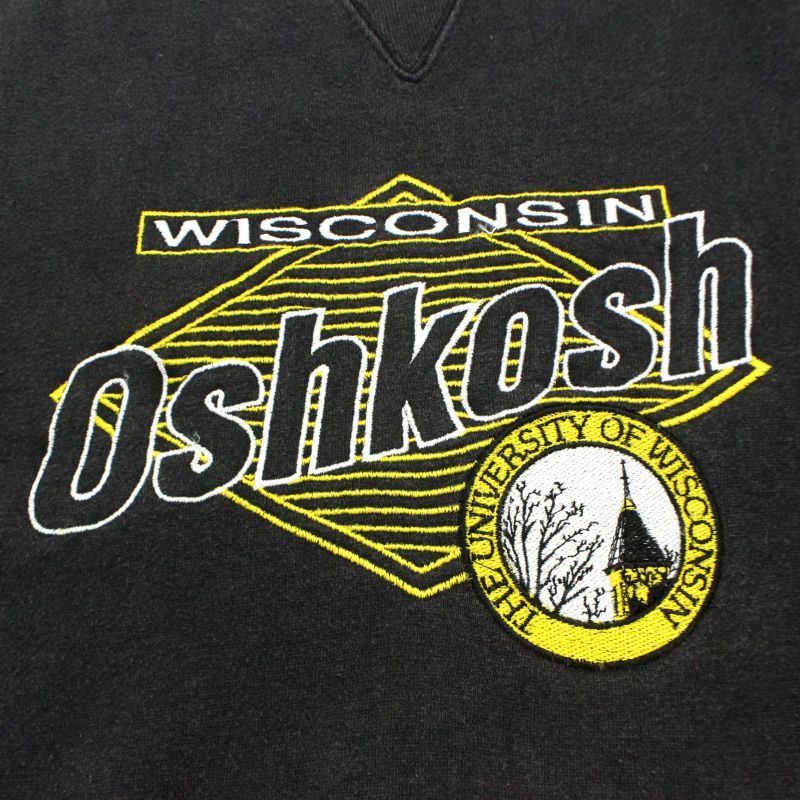 00s LOGO7 ウィスコンシン WISCONSIN カレッジ スウェット トレーナー