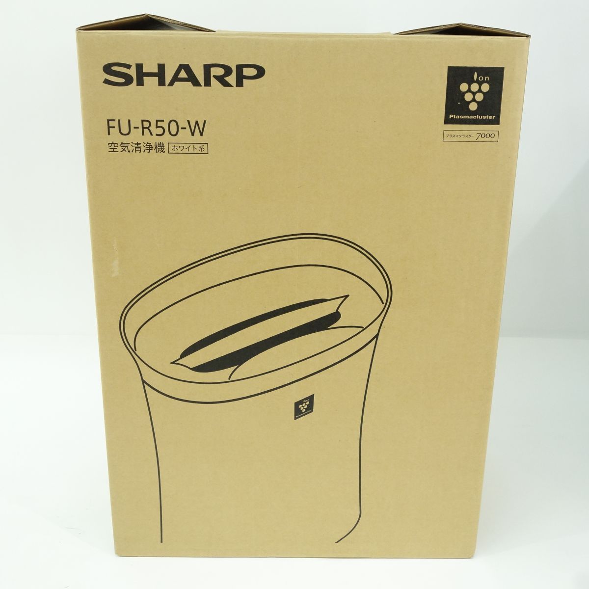 未使用】SHARP シャープ 空気清浄機 FU-R50-W ホワイト系 2023年製