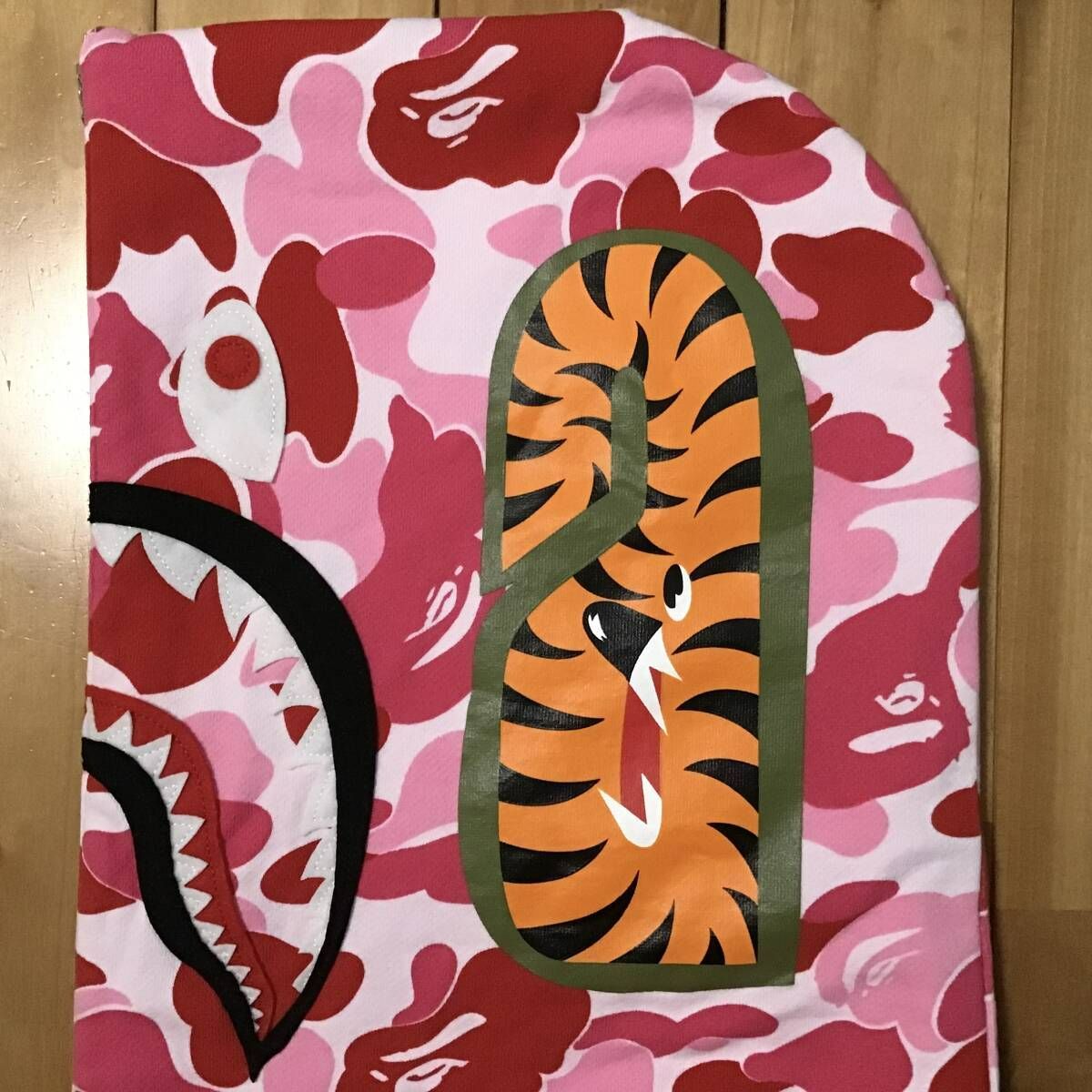 ABC camo Pink ハーフジップ シャーク パーカー Lサイズ shark half 