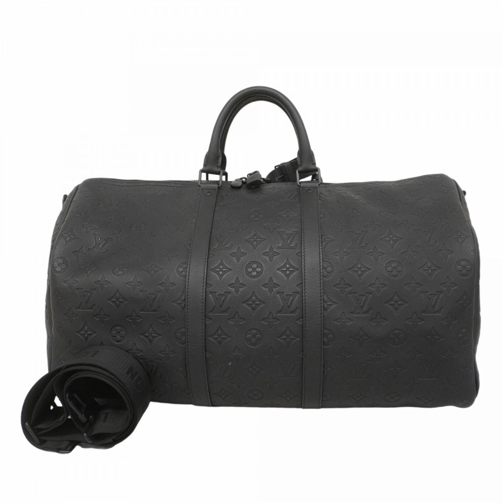 ルイ ヴィトン Louis Vuitton ルイ ヴィトン ボストンバッグ モノグラム シャドウ キーポルバンドリエール50 M44810 ノワールメンズ