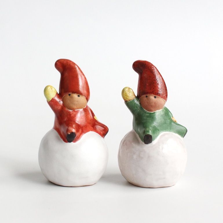 新品】Lisa Larson[リサラーソン] Snowball Tomte [スノーボールトムテ