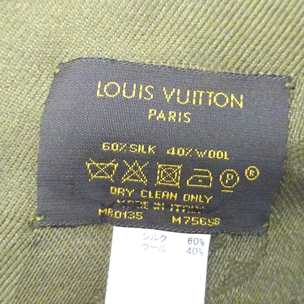 Ft5955316 ルイ・ヴィトン ストール ショール モノグラム M75698 グリーン レディース LOUIS VUITTON中古