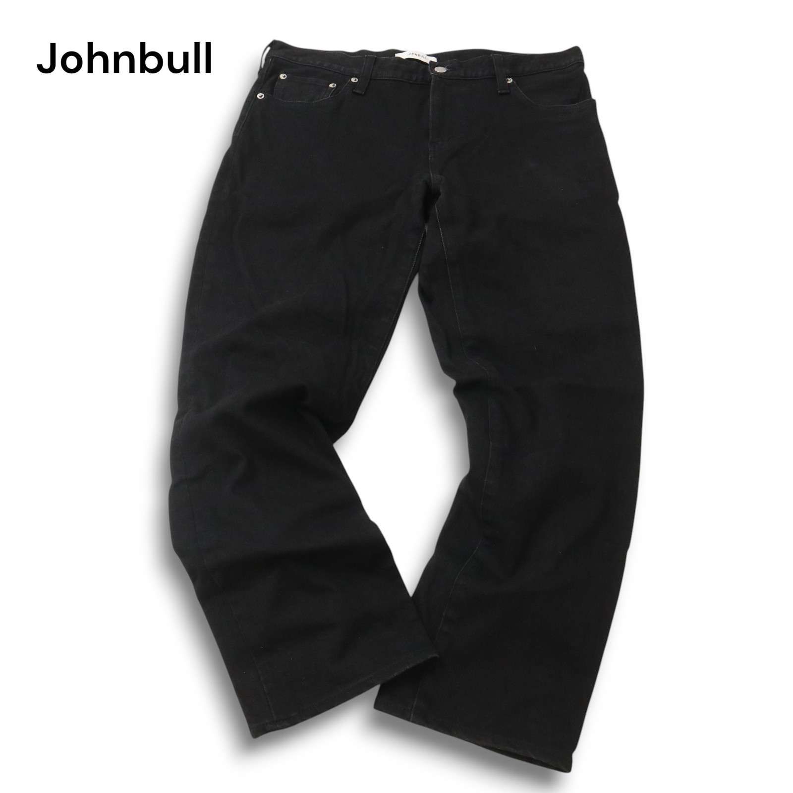 Johnbull ジョンブル 21515 ストレッチ☆ ブラック デニム パンツ 