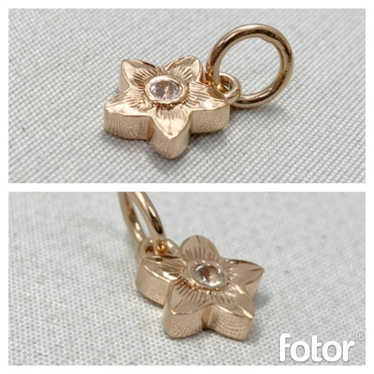 MAXI マキシ 14K トップ 1.2g プルメリア ハワイアンジュエリー