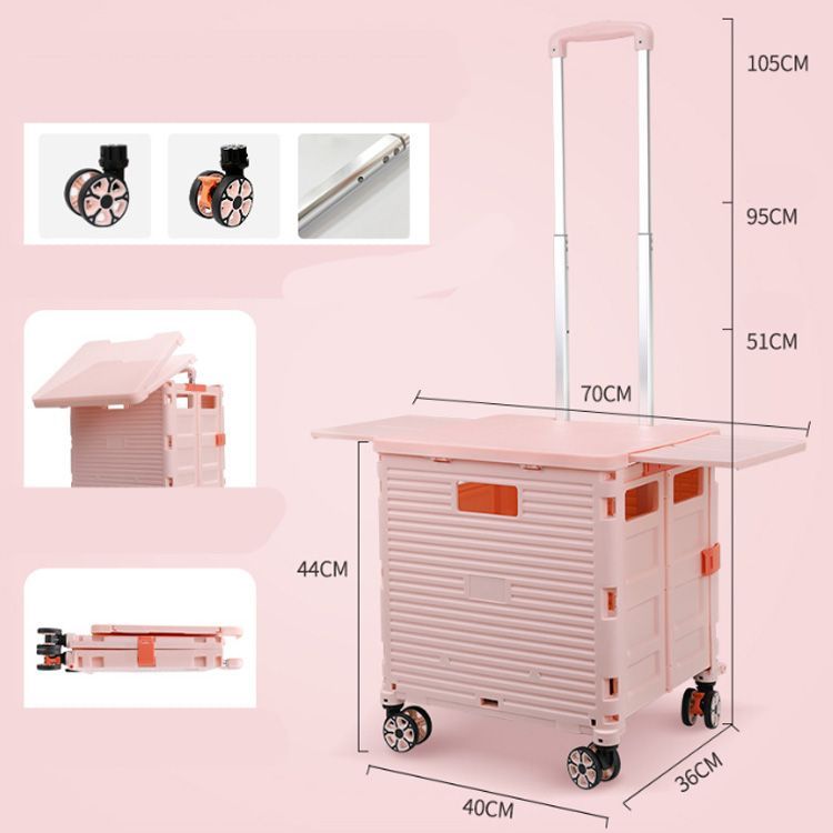 キャリーカート 折りたたみ 2WAY 55L 4輪 360度 テーブル