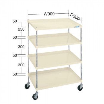 サカエ ボックスワゴン アイボリー PIR-04I