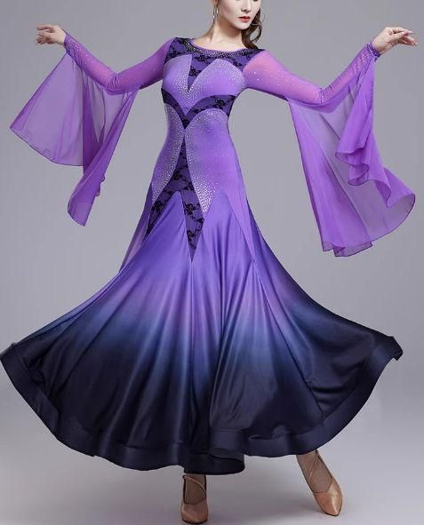 社交ダンスドレス スタンダードドレス 競技 デモ用 ルンバ オーダー