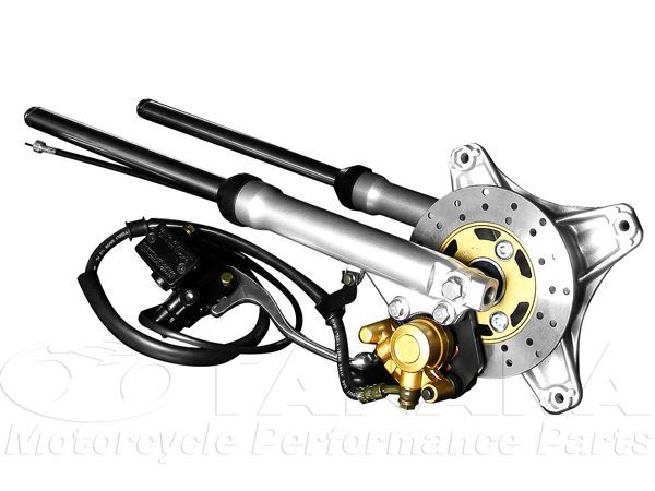 ca114]ダックス用 Φ26フロントフォーク 右側ディスクブレーキキット