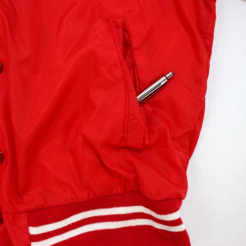 80s USA製 vintage Champion ナイロン スタジャン メンズ 表記Mサイズ