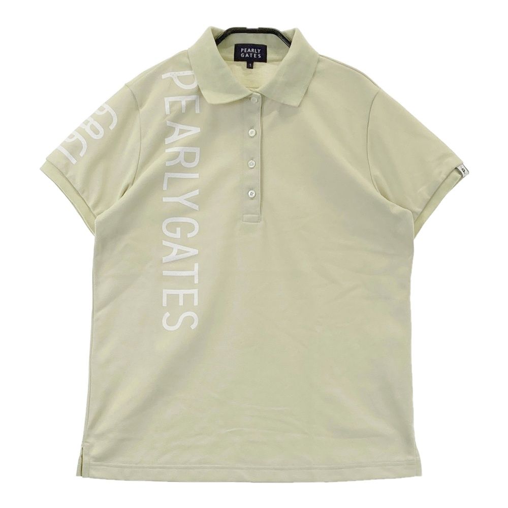 サイズ 1 PEARLY GATES パーリーゲイツ モデル 半袖ポロシャツ ベージュ系 240101465988 ゴルフウェア レディース ストスト