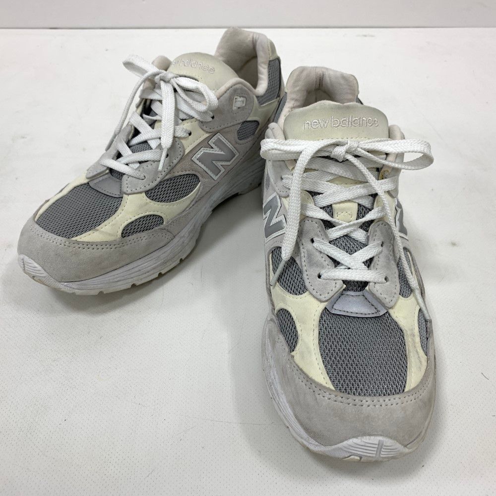07w2679 NEW BALANCE ニューバランス M992NC USA製 ホワイト/グレー メンズ 27cm【中古品】