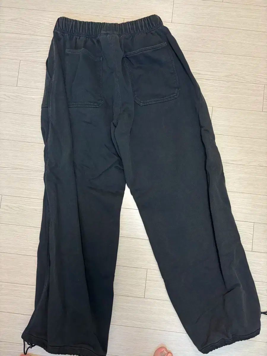 POLYTERU ファティーグ スウエットパンツ ブリーチ 黒 2 サイズ