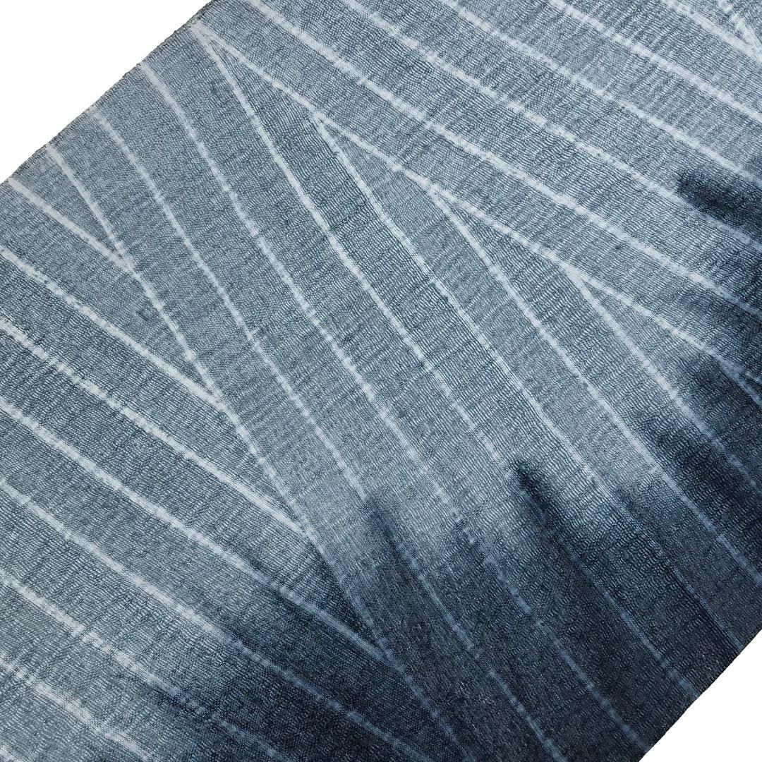 袋帯 抽象模様 染分け 青袋鼠色 洒落帯 O-5652 - メルカリ