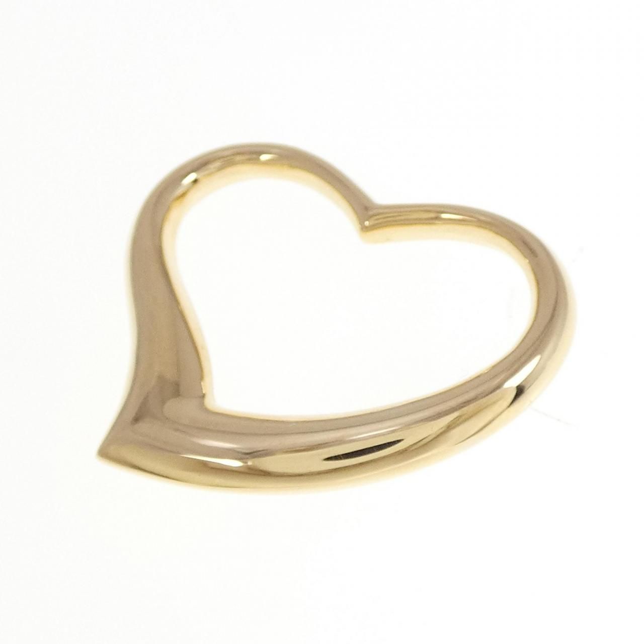 K18YG ハート ペンダント K18YG ハート トルマリン ペンダントトップ