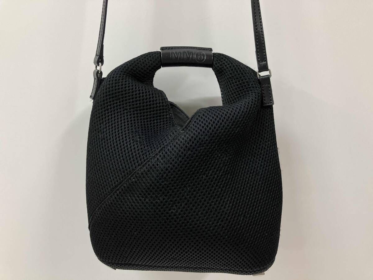 Maison Margiela MM6 メゾンマルジェラ ジャパニーズ メッシュクロスボディバッグ ミニショルダーバッグ ブラック