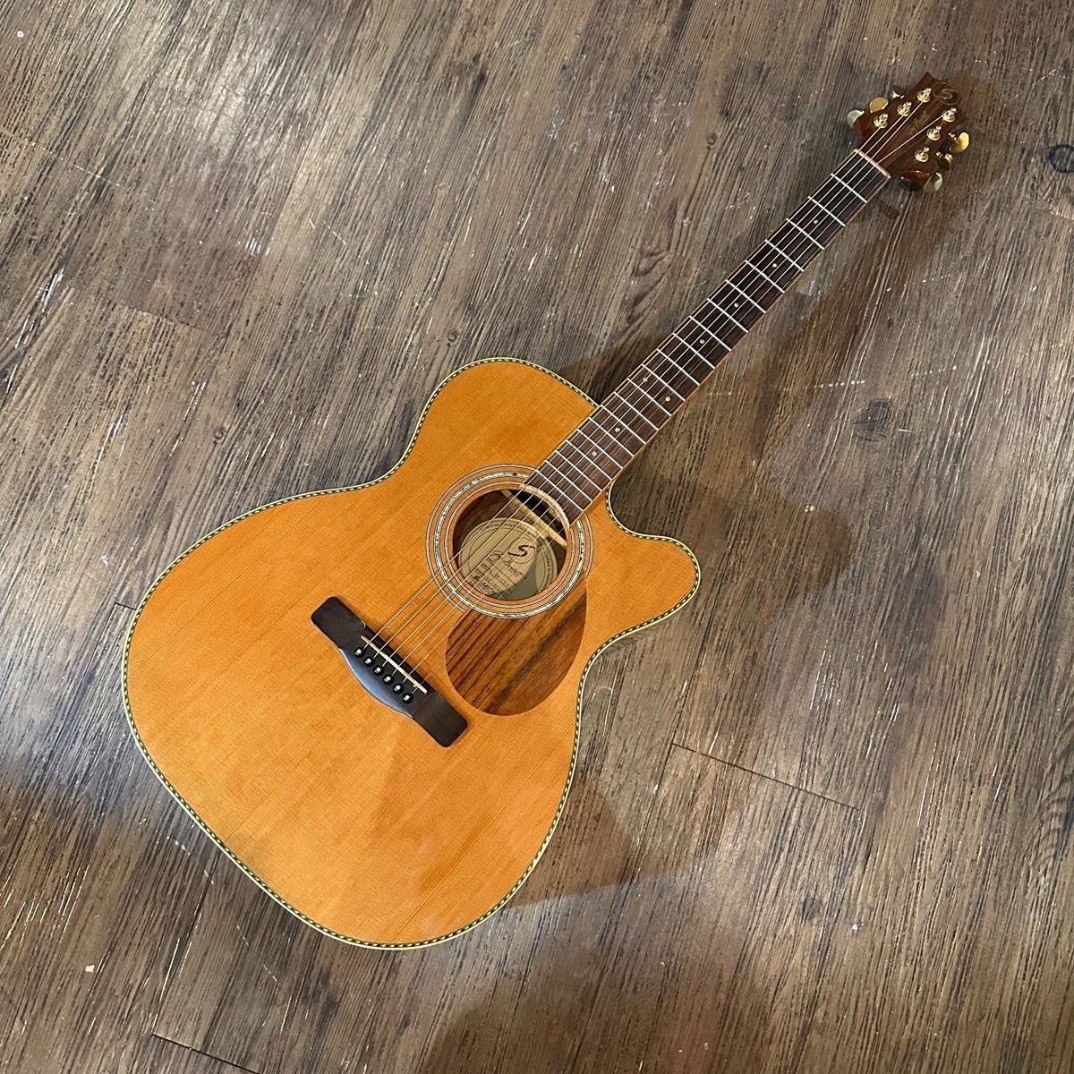 Greg Bennett by Samick OM-15CE Electric Acoustic Guitar アコースティックギター サミック
