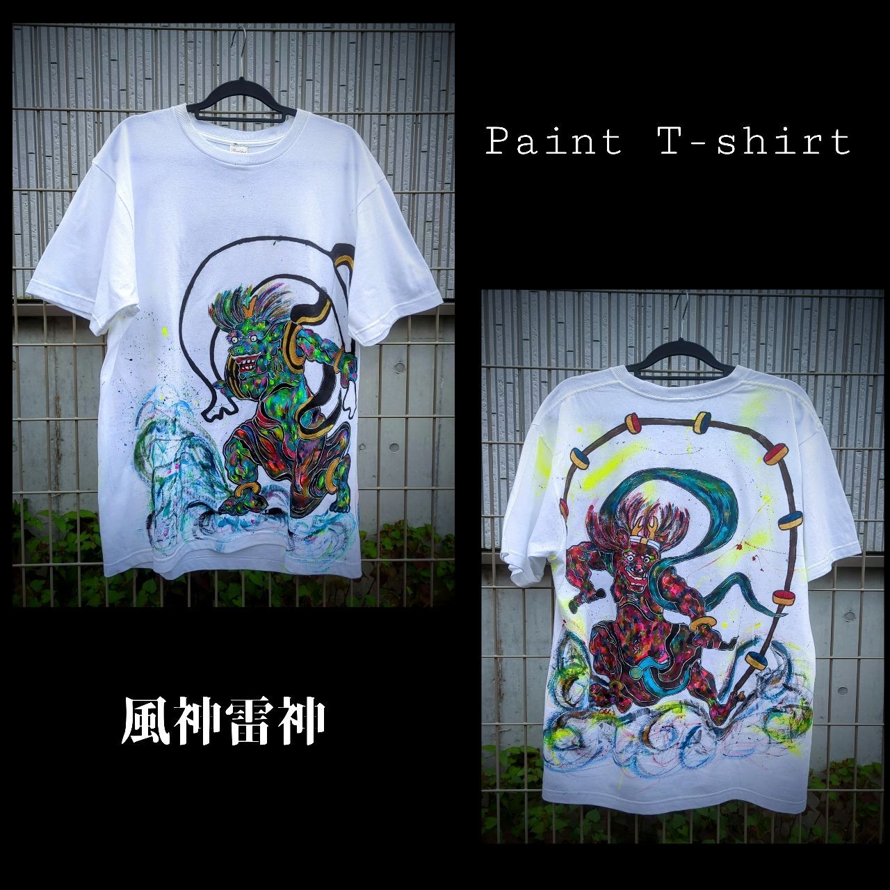 一点物ペイントアートTシャツ＊Chika.S apparel line＊ユニセックス