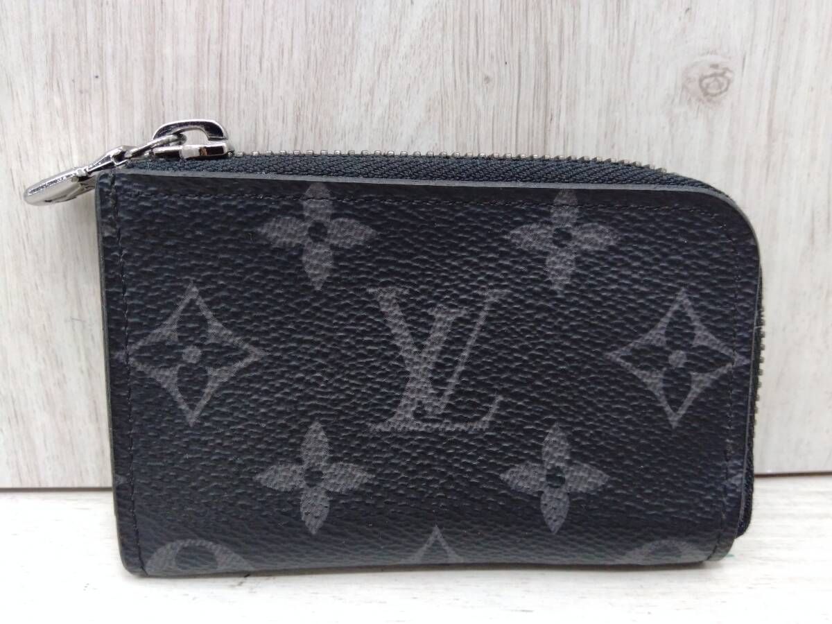 ルイヴィトン LOUIS VUITTON モノグラム エクリプス ポルトモネ ジュール 機番無し 財布 コインケース 保存袋 鑑定書付