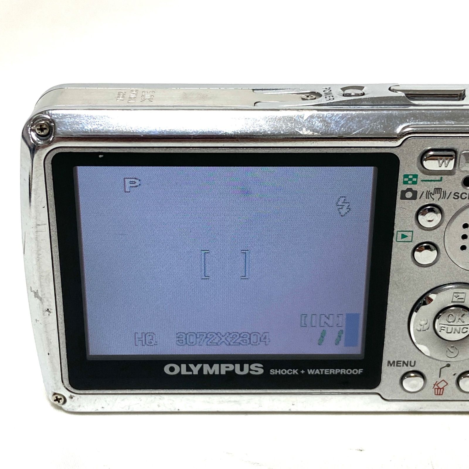 OLYMPUS μ725SW ブルー コンパクトデジタルカメラ コンデジ デジカメ 