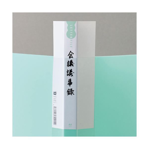 まとめ TANOSEEレターファイル 再生PP A4タテ 120枚収容 背幅18mm クリア 1セット 10冊 ×3セット