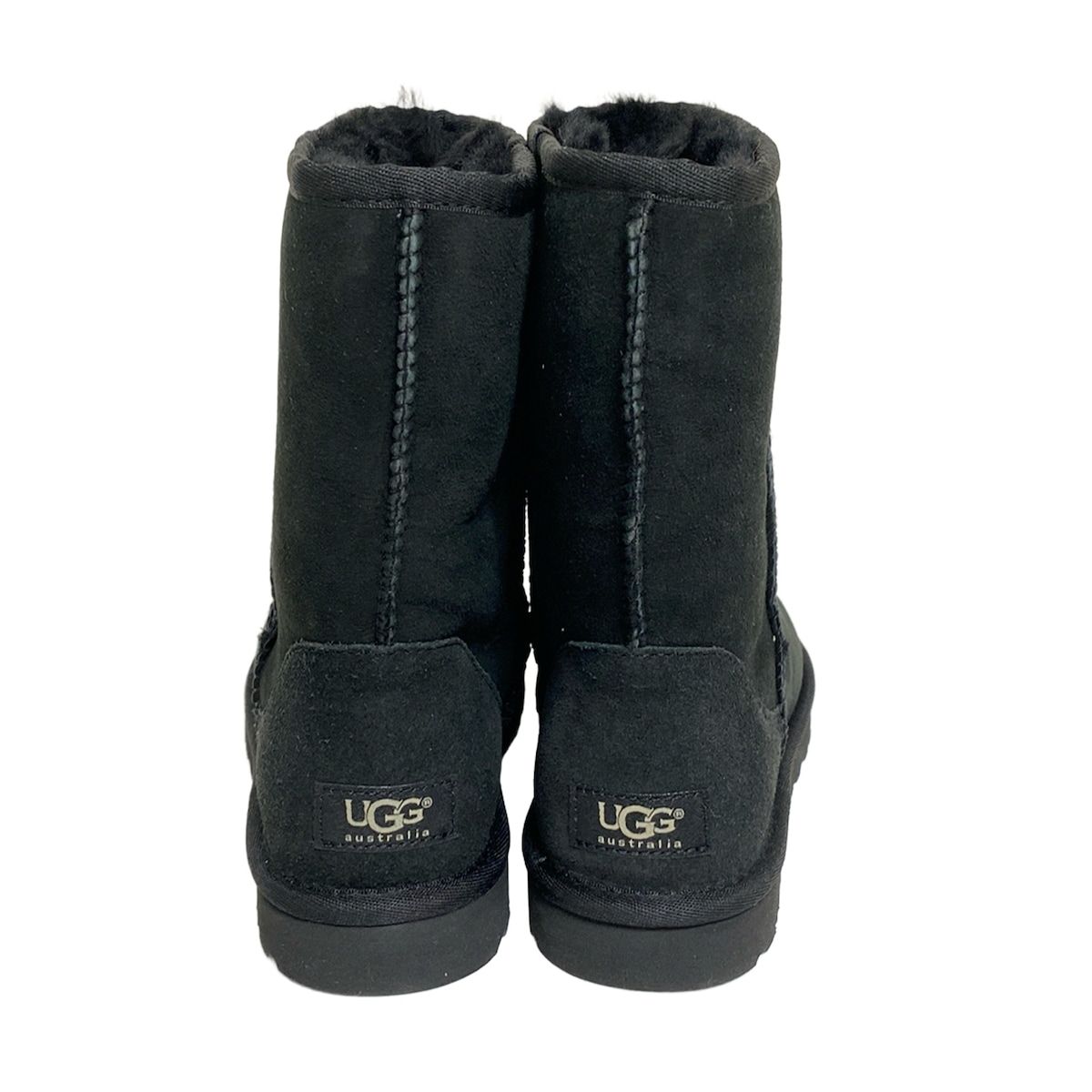 クオリティの高い UGG アグ ショートブーツ 25 レディース クラシックショート 5825 黒 ムートン