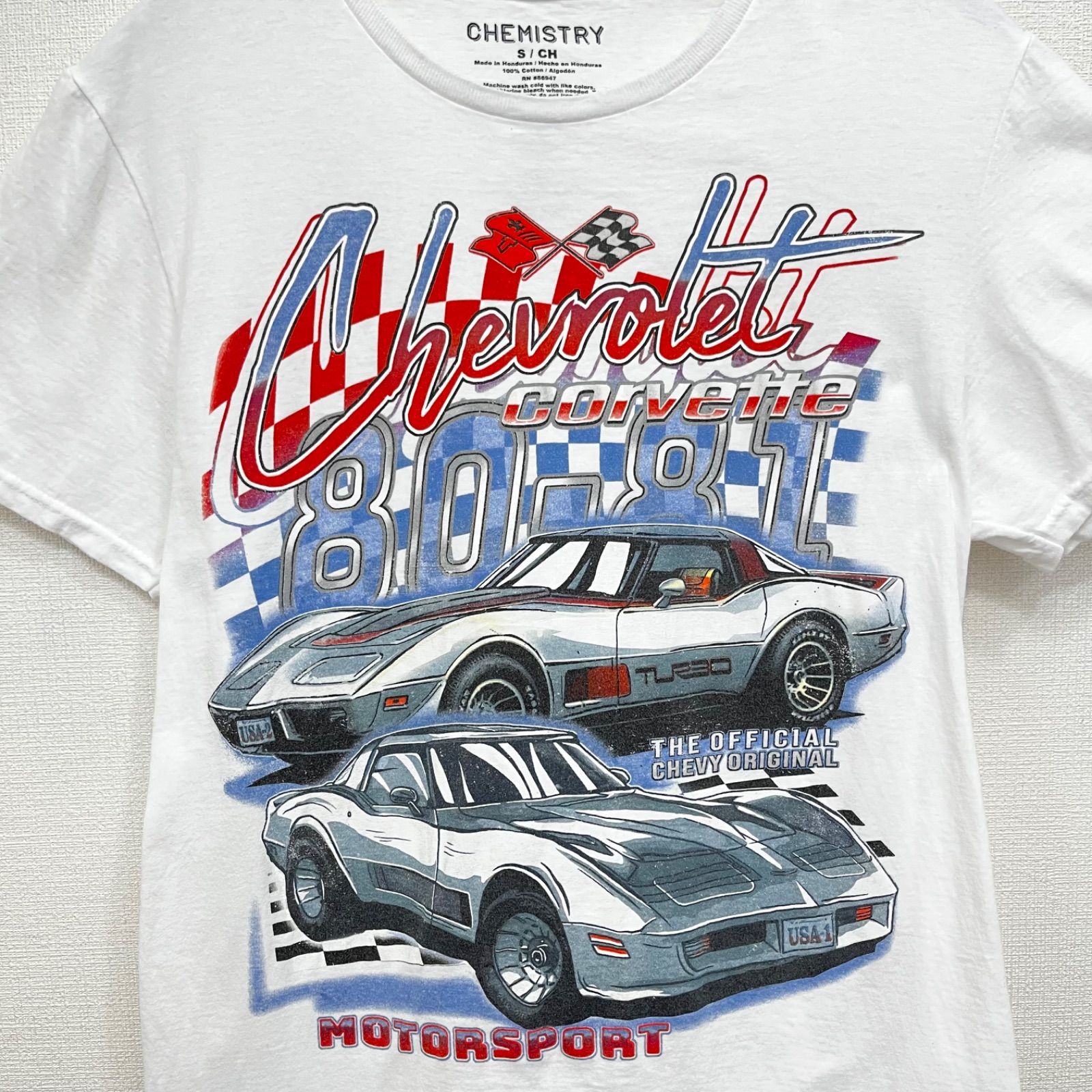 シボレー コルベット Chevrolet Corvette Tシャツ レース アメ車 旧車 
