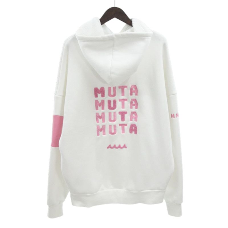 ムータ muta パーカー フーディ レディース 白 ◾︎ ムータマリン ゴルフ ムータ/MUTA ゴルフ BIG pullover hoodie オーバーサイズ