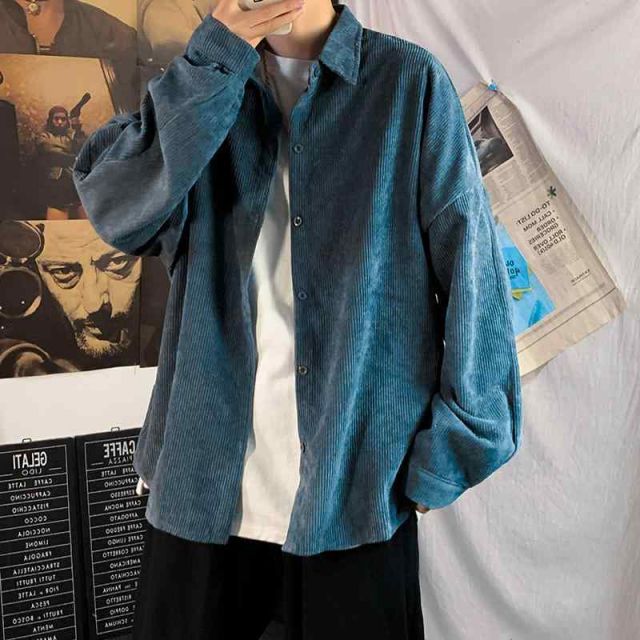 春 コーデ メンズ 用 服 シンプル ファッション オシャレ 大人 かっこいい 大きいサイズ ストリート 紳士服 コーデュロイ シャツ 韓国スタイル カジュアル ジャケット シャツ 