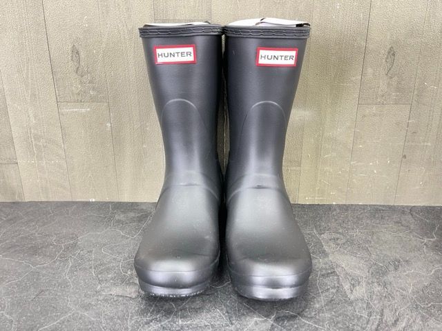 大人気商品未使用 ハンター レインブーツ ブラック US7 約24cm? WOMENS ORIGINAL BACKADJ SHORT WFS1013RMA Hunter レディース？/56792 自分で履ける
