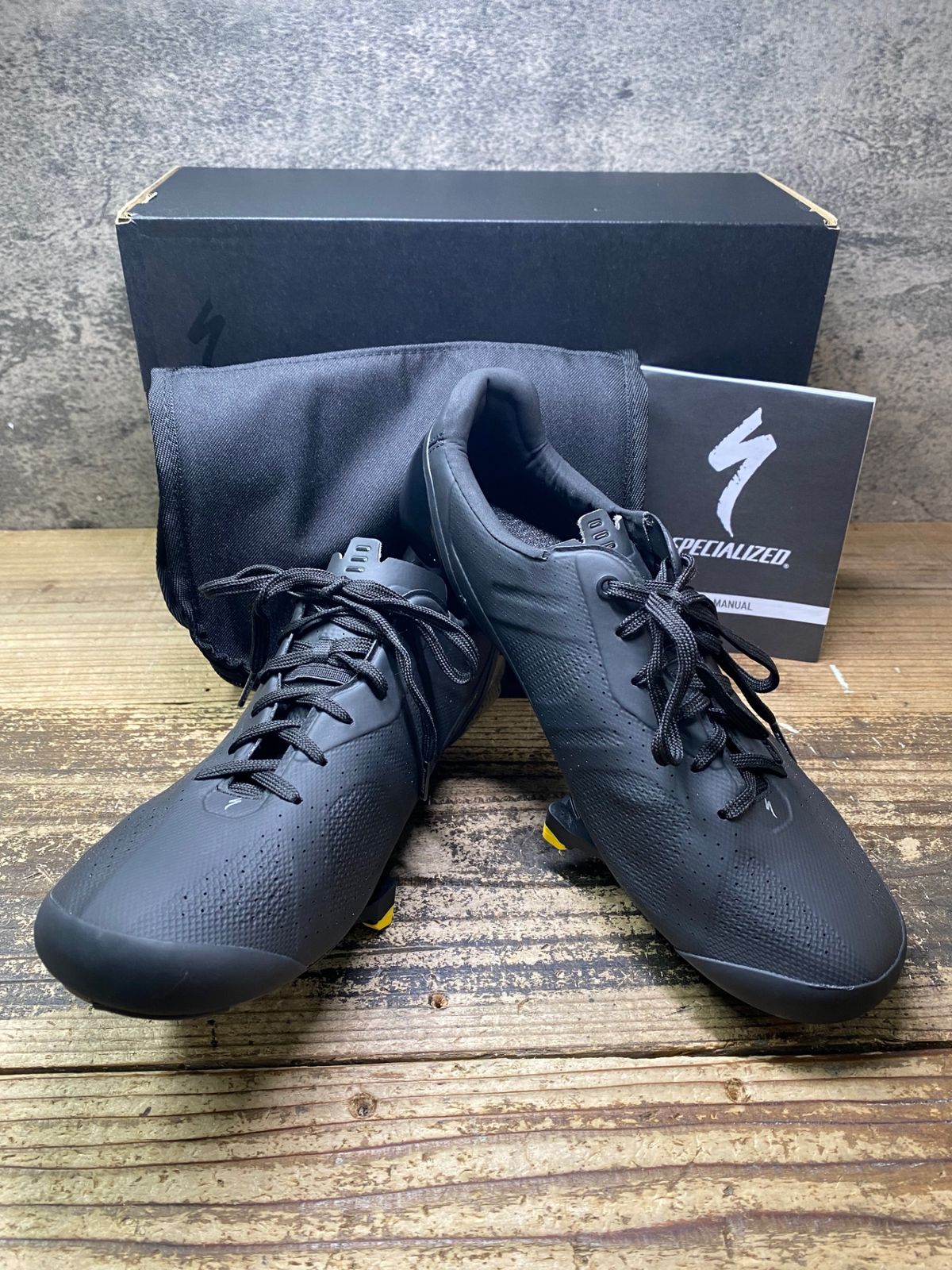 JJ904 スペシャライズド SPECIALIZED S-WORKS TORCH LACE ビンディングシューズ EU40 SPD-SL ブラック