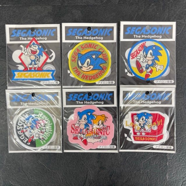 ♥ SEGASONIC The Hedgehog セガソニック ワッペン 6種類 アイロン接着 ゲームキャラクター 雑貨|514268