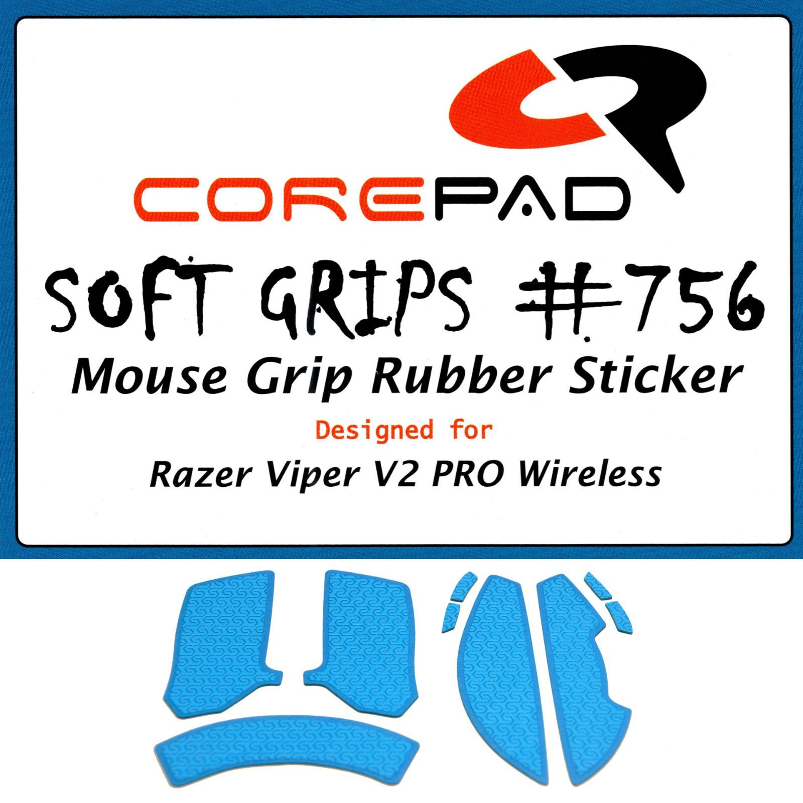 67%OFF!】 Corepad Soft Grips グリップ Razer Viper V2 PRO Wireless 1set Black 