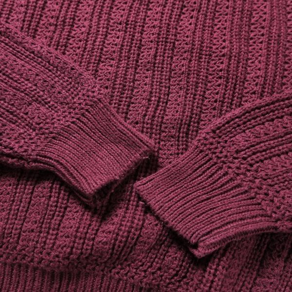 90s セントジョーンズベイ クルーネックニット セーター Lサイズ 80s 90s セントジョンズベイ アクリル チャンキー ニット