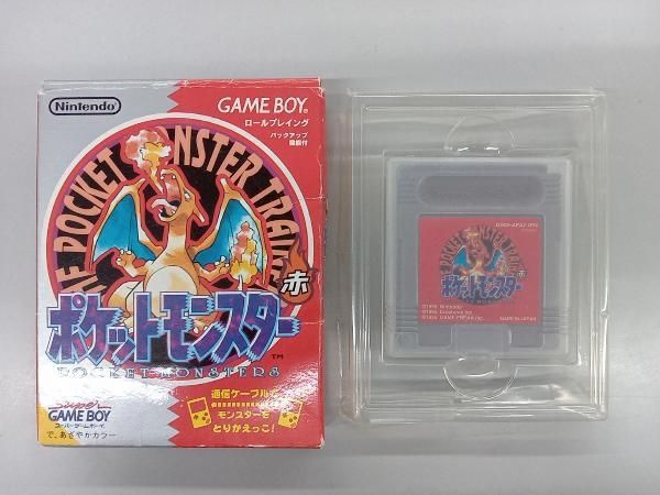 【動作確認済み】ポケットモンスター 赤 ゲームボーイ マップ付き 動作確認済・完品】ポケットモンスター 赤 初代 マップ・チラシ等 付属