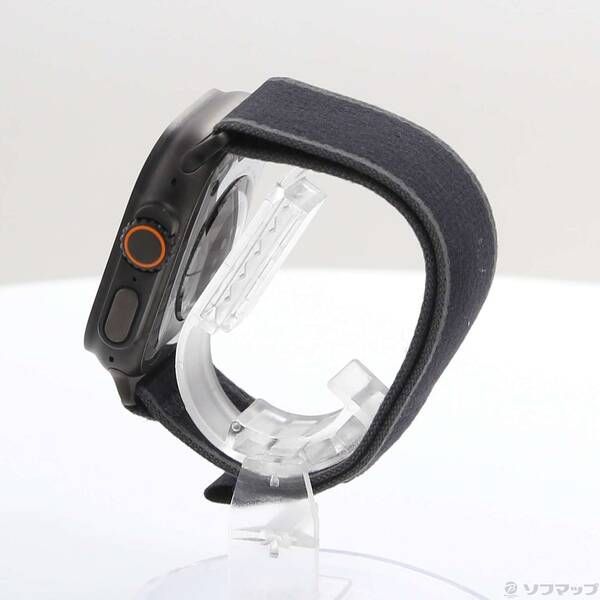 〔 品〕 Apple Watch Ultra 2 GPS Cellular 49mm ブラックチタニウムケース ブラックトレイルループ 377