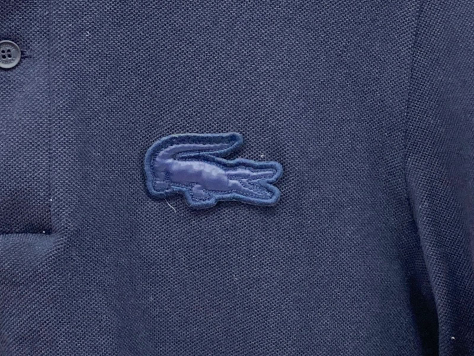 LACOSTE (ラコステ) 3Dワニロゴパッチロングスリーブ ポロシャツ 長袖 