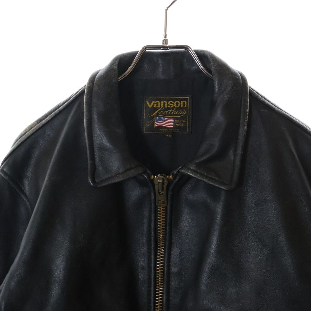OLD　VANSON【80～90年代前半】9D シングルライダースジャケット OLD VANSON【80～90年代前半】9D シングルライダースジャケット